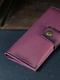 Кожаный фиолетовый кошелек Berty (20 см) | 6798103 | фото 2