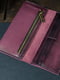 Шкіряний фіолетовий гаманець Berty (20 см) | 6798103 | фото 3