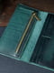 Зелений шкіряний гаманець Berty (20 см) | 6798104 | фото 3