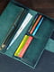 Зелений шкіряний гаманець Berty (20 см) | 6798104 | фото 4