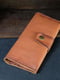 Кожаный кошелек Berty коричневого цвета (20 см) | 6798105 | фото 2