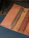 Кожаный кошелек Berty коричневого цвета (20 см) | 6798105 | фото 3