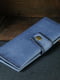 Шкіряний гаманець Berty синього кольору (20 см) | 6798107 | фото 2