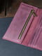 Кожаный кошелек Berty фиолетового цвета (20 см) | 6798108 | фото 3