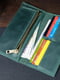 Зелений шкіряний гаманець Berty (20 см) | 6798109 | фото 4