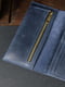 Синий кожаный кошелек Berty (20 см) | 6798110 | фото 3