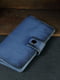 Синий кожаный кошелек-клатч "Нова" | 6798113 | фото 2