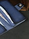 Синий кожаный кошелек-клатч "Нова" | 6798113 | фото 4