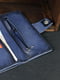 Синій шкіряний гаманець-клатч "Нова" | 6798113 | фото 5