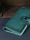 Зеленый кожаный кошелек-клатч "Нова" | 6798115 | фото 2