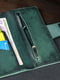Зеленый кожаный кошелек-клатч "Нова" | 6798115 | фото 5