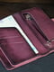 Шкіряний гаманець-клатч "Нова" фіолетового кольору | 6798116 | фото 5