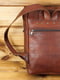 Шкіряний чоловічий рюкзак "Hankle H7" вишневого кольору | 6798126 | фото 3