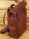Шкіряний чоловічий рюкзак "Hankle H7" вишневого кольору | 6798126 | фото 4