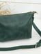 Шкіряна сумка "Літо" зеленого кольору | 6798288 | фото 2