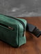 Шкіряна сумка через плече зеленого кольору | 6798299 | фото 4