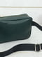 Шкіряна сумка через плече зеленого кольору | 6798335 | фото 4