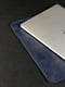 Шкіряний синій чохол для MacBook | 6798344 | фото 4