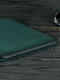 Шкіряний зелений чохол для MacBook | 6798347