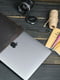 Кожаный коричневый чехол для MacBook | 6798360 | фото 3