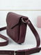 Шкіряна сумка "Лілу" бордового кольору | 6798404 | фото 4