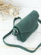 Шкіряна сумка "Лілу" зеленого кольору | 6798405 | фото 3