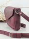 Шкіряна сумка "Лілу" бордового кольору | 6798406 | фото 4