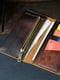 Шкіряний гаманець Bert вишневого кольору (18 см) | 6798426 | фото 4