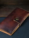 Шкіряний гаманець Berty вишневого кольору (20 см) | 6798429 | фото 2