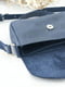 Шкіряна сумка "Мія" синього кольору | 6798437 | фото 6