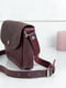 Шкіряна сумка "Мія" бордового кольору | 6798442 | фото 4
