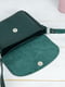 Шкіряна сумка "Мія" зеленого кольору | 6798462 | фото 6