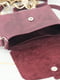 Шкіряна сумка "Італійка" бордового кольору | 6798550 | фото 5