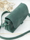 Шкіряна сумка "Італійка" зеленого кольору | 6798551 | фото 3