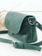 Шкіряна сумка "Італійка" зеленого кольору | 6798551 | фото 4
