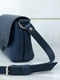 Шкіряна сумка "Італійка" синього кольору | 6798557 | фото 4