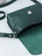 Шкіряна сумка "Італійка" зеленого кольору | 6798564 | фото 6