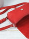 Шкіряна сумка "Італійка" червоного кольору | 6798567 | фото 6
