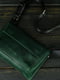 Шкіряна сумка через плече зеленого кольору | 6798584 | фото 2
