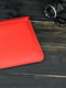 Шкіряний червоний чохол для MacBook | 6798596 | фото 4