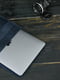 Шкіряний синій чохол для MacBook | 6798634 | фото 3