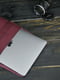 Шкіряний бордовий чохол для MacBook | 6798639 | фото 3