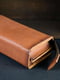 Шкіряний гаманець-клатч "Тревел" коричневий | 6798657 | фото 2