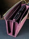 Шкіряний гаманець-клатч "Тревел" бордового кольору | 6798658 | фото 4