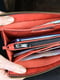 Красный кожаный кошелек-клатч "Тревел" | 6798663 | фото 4