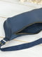 Шкіряна сумка через плече синього кольору | 6798664 | фото 5