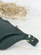 Шкіряна сумка через плече зеленого кольору | 6798665 | фото 2