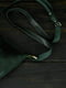 Шкіряна сумка через плече зеленого кольору | 6798685 | фото 4