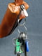 Шкіряна ключниця на блискавці коньячного кольору | 6798704 | фото 3