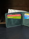 Класичний портмоне на 6 карток зеленого кольору | 6798749 | фото 3